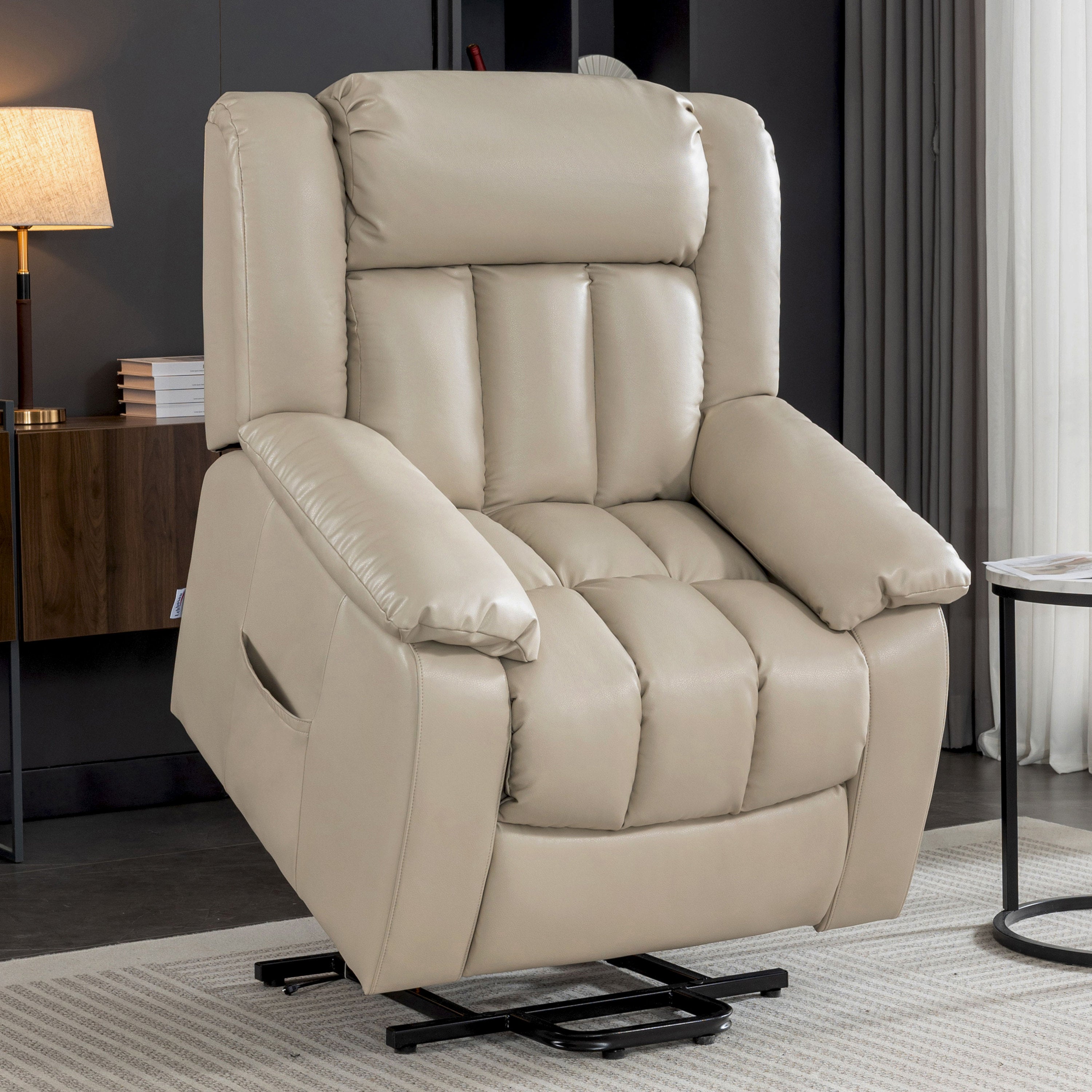 Beige electric shopping recliners